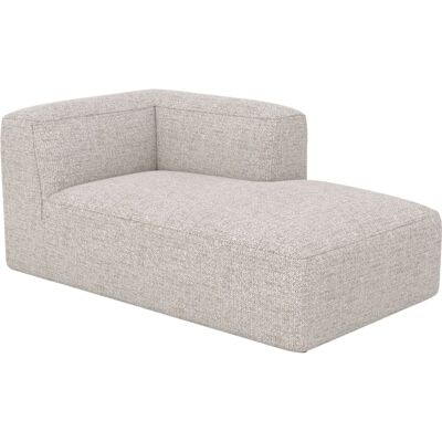 Maison Pavane Diván de esquina derecha para sofá modular en tela beige Maison Pavane Diván de esquina derecha para sofá modular en tela beige