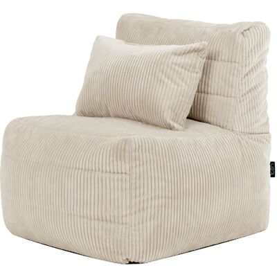 Icon Puf sillón modular en pana beige Icon Puf sillón modular en pana beige