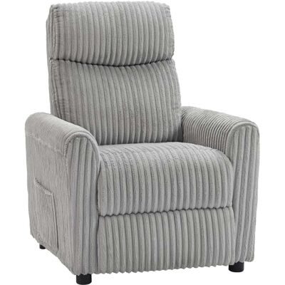 Homcom Sillón relax reclinable 73x86x100 cm gris claro Homcom Sillón relax reclinable 73x86x100 cm gris claro