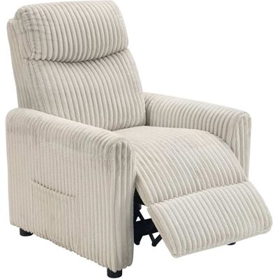 Homcom Sillón relax reclinable 73x86x100 cm crema Homcom Sillón relax reclinable 73x86x100 cm crema