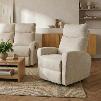 Baita Sillón relax manual 1 plaza, tejido beige Baita Sillón relax manual 1 plaza, tejido beige