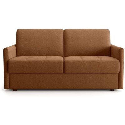 Calicosy Sofá cama 3 plazas con apertura exprés en tela l175 cm - naranja Calicosy Sofá cama 3 plazas con apertura exprés en tela l175 cm - naranja