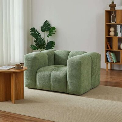 Baita Sillón de 1 plaza, tejido verde oliva Baita Sillón de 1 plaza, tejido verde oliva