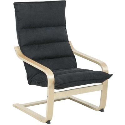 Homcom Sillón de salón 67x83x105 cm negro Homcom Sillón de salón 67x83x105 cm negro