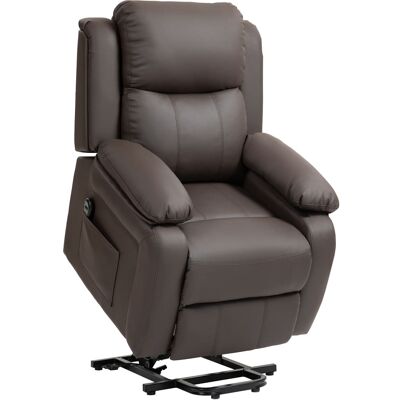 Homcom Sillón levanta personas 76x90x105 cm marrón oscuro Homcom Sillón levanta personas 76x90x105 cm marrón oscuro