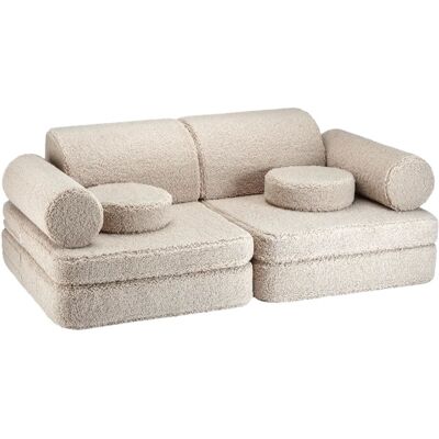 Sofá modular infantil Wigiwama - Biscuit - 136x78x46cm Sofá modular infantil Wigiwama - Biscuit - 136x78x46cm