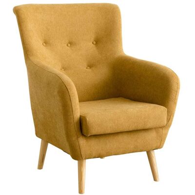 Kenay Home Butaca tapizado mostaza 73 x 100 cm Kenay Home Butaca tapizado mostaza 73 x 100 cm