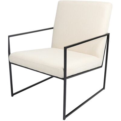 Kenay Home Butaca tapizado beige 64,5 x 89 cm Kenay Home Butaca tapizado beige 64,5 x 89 cm