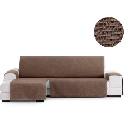 Eysa Funda chaise longue izquierda vista frontal marrón 240 cm Eysa Funda chaise longue izquierda vista frontal marrón 240 cm