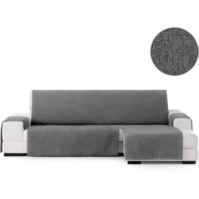 Eysa Funda chaise longue derecha vista frontal negro 240 cm Eysa Funda chaise longue derecha vista frontal negro 240 cm