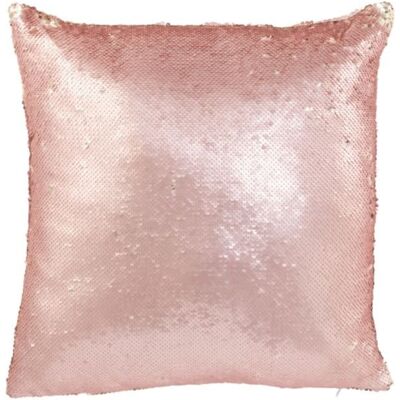 J-line Cojín cuadrado de tela rosa 45x45x15 cm J-line Cojín cuadrado de tela rosa 45x45x15 cm