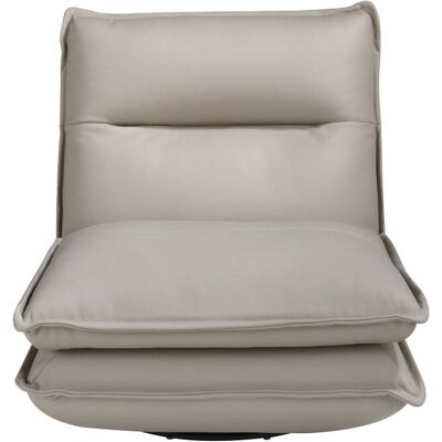 Angel Cerda Sillón giratorio piel gris taupe Angel Cerda Sillón giratorio piel gris taupe