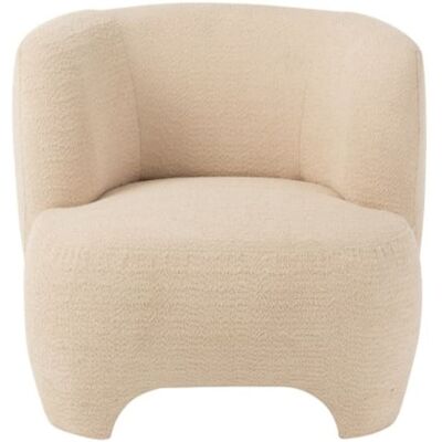 J-line Sillón 1 persona en textil blanco 80x79x71 cm J-line Sillón 1 persona en textil blanco 80x79x71 cm