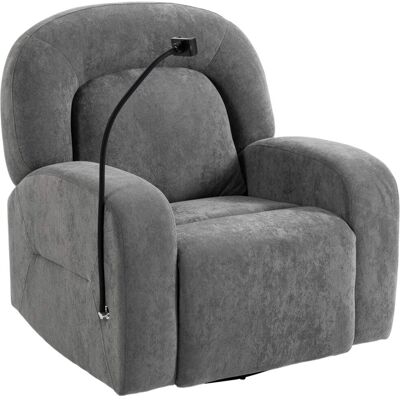 Homcom Sillón relax reclinable 93x75x100 cm gris Homcom Sillón relax reclinable 93x75x100 cm gris
