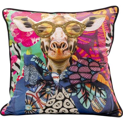 Kare Design Cojín giraffe de poliéster multicolor 45 x 45 cm Kare Design Cojín giraffe de poliéster multicolor 45 x 45 cm