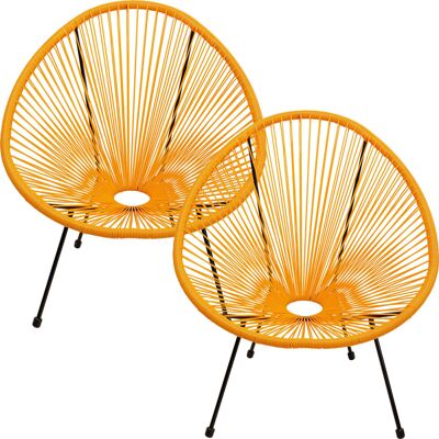 Kare Design Sillón acapulco 2/set naranja outdoor Kare Design Sillón acapulco 2/set naranja outdoor