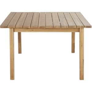 Maisons du Monde Mesa de jardín extensible cuadrada de acacia maciza para 6/8 personas L.120/160