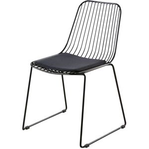 Maisons du Monde Silla de metal negro