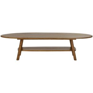 Bois Dessus Bois Dessous Mesa de centro de madera de mindi maciza con acabado nogal