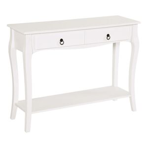 Homcom Mesa consola color blanco 100 x 33 x 75 cm