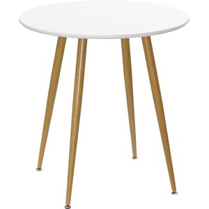 Homcom Mesa de comedor bicolor 72 x 72 x 75 cm