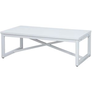 Adda Home Mesa blanco de madera 120x70x41cm