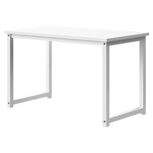 ML-Design Mesa de ordenador escritorio blanco trabajo 120x60 cm,MDF