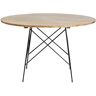 Bois Dessus Bois Dessous Mesa de comedor redonda de madera de mindy para 4 personas