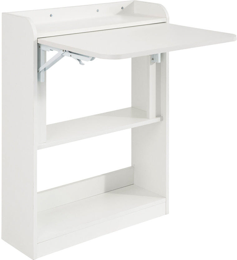 SoBuy Mesa escritorio plegable aglomerado blanco