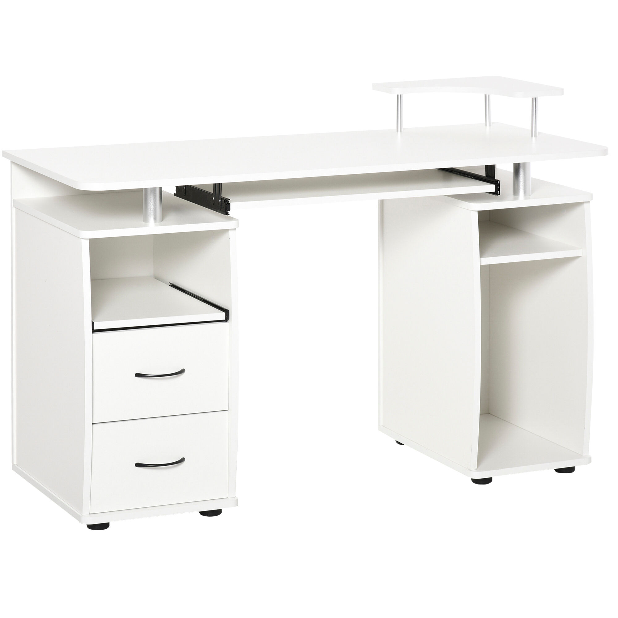 Homcom Mesa de ordenador color blanco 120 x 55 x 85 cm