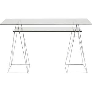 Kare Design Mesa cromo con tapa cristal 8 mm