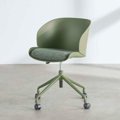 Maisons du Monde Silla de escritorio giratoria regulable verde Maisons du Monde Silla de escritorio giratoria regulable verde