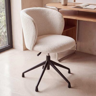 Maisons du Monde Silla de escritorio giratoria regulable cruda Maisons du Monde Silla de escritorio giratoria regulable cruda