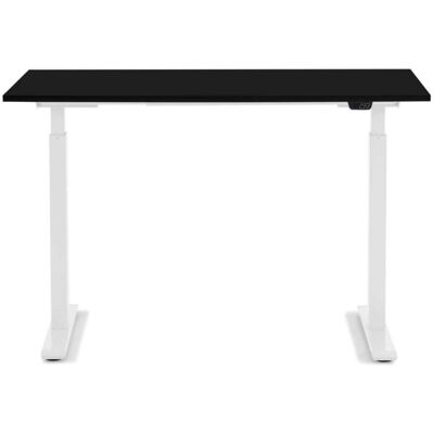 Kare Design Escritorio ajustable, sentado/de pie, acero blanco y negro L140 Kare Design Escritorio ajustable, sentado/de pie, acero blanco y negro L140