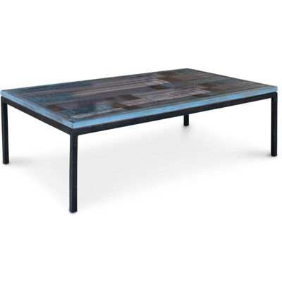 PIB Mesa industrial de madera azul PIB Mesa industrial de madera azul