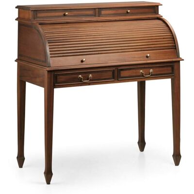 MOYCOR Escritorio con persiana de madera marrón, anch. 103 cm MOYCOR Escritorio con persiana de madera marrón, anch. 103 cm