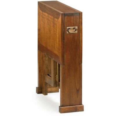 MOYCOR Mesa auxiliar plegable de madera marrón anch. 90cm MOYCOR Mesa auxiliar plegable de madera marrón anch. 90cm