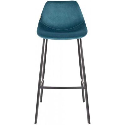 Dutchbone Taburete de bar de terciopelo elegante Dutchbone Taburete de bar de terciopelo elegante