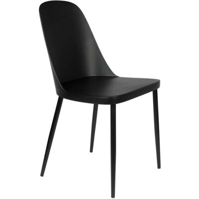 White label Silla de polipropileno negro White label Silla de polipropileno negro