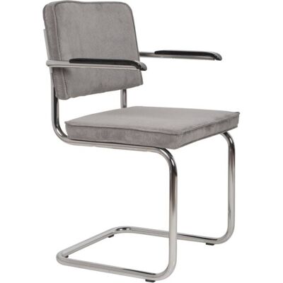 Zuiver Silla de tela gris claro Zuiver Silla de tela gris claro