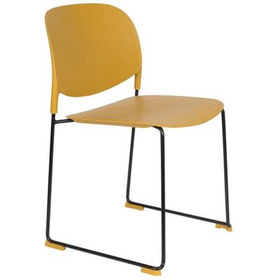 Silla Stacks Ocre de White Label - Diseño Moderno Silla Stacks Ocre de White Label - Diseño Moderno