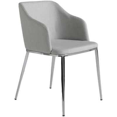 Angel Cerda Silla comedor tapizada tela gris Angel Cerda Silla comedor tapizada tela gris