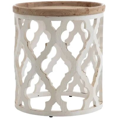 Mathi Design Roundy - Mesa de centro de madera natural Mathi Design Roundy - Mesa de centro de madera natural