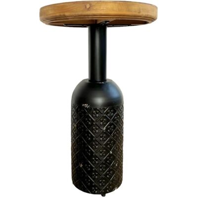 Mathi Design D41 Mesa de Centro Redonda Industrial - Madera y Acero Mathi Design D41 Mesa de Centro Redonda Industrial - Madera y Acero
