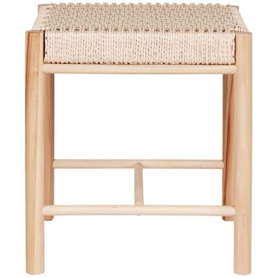 Taburete Abano de House Nordic - Poppel con Asiento de Mimbre - Decoración Taburete Abano de House Nordic - Poppel con Asiento de Mimbre - Decoración