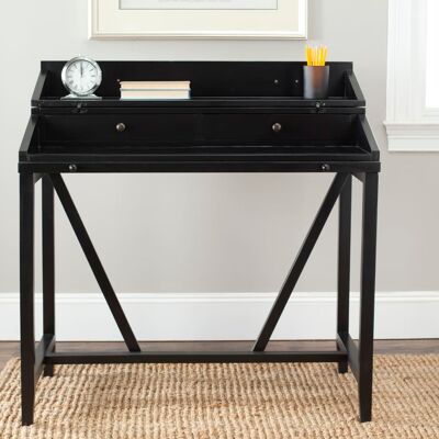 Safavieh Escritorio en madera de pino, negro Safavieh Escritorio en madera de pino, negro