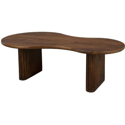 Dutchbone Mesa baja orgánica de madera oscura Dutchbone Mesa baja orgánica de madera oscura