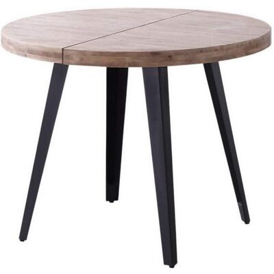 Mesa de comedor redonda extensible de Mathi Design para 6 personas Mesa de comedor redonda extensible de Mathi Design para 6 personas