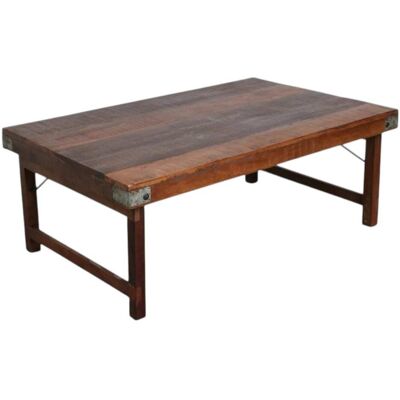 Mathi Design Mesa de centro de madera vintage Mathi Design Mesa de centro de madera vintage