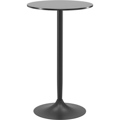 Homcom Mesa de Bar Redonda Moderna para 2 Negros Ø60x102cm Homcom Mesa de Bar Redonda Moderna para 2 Negros Ø60x102cm